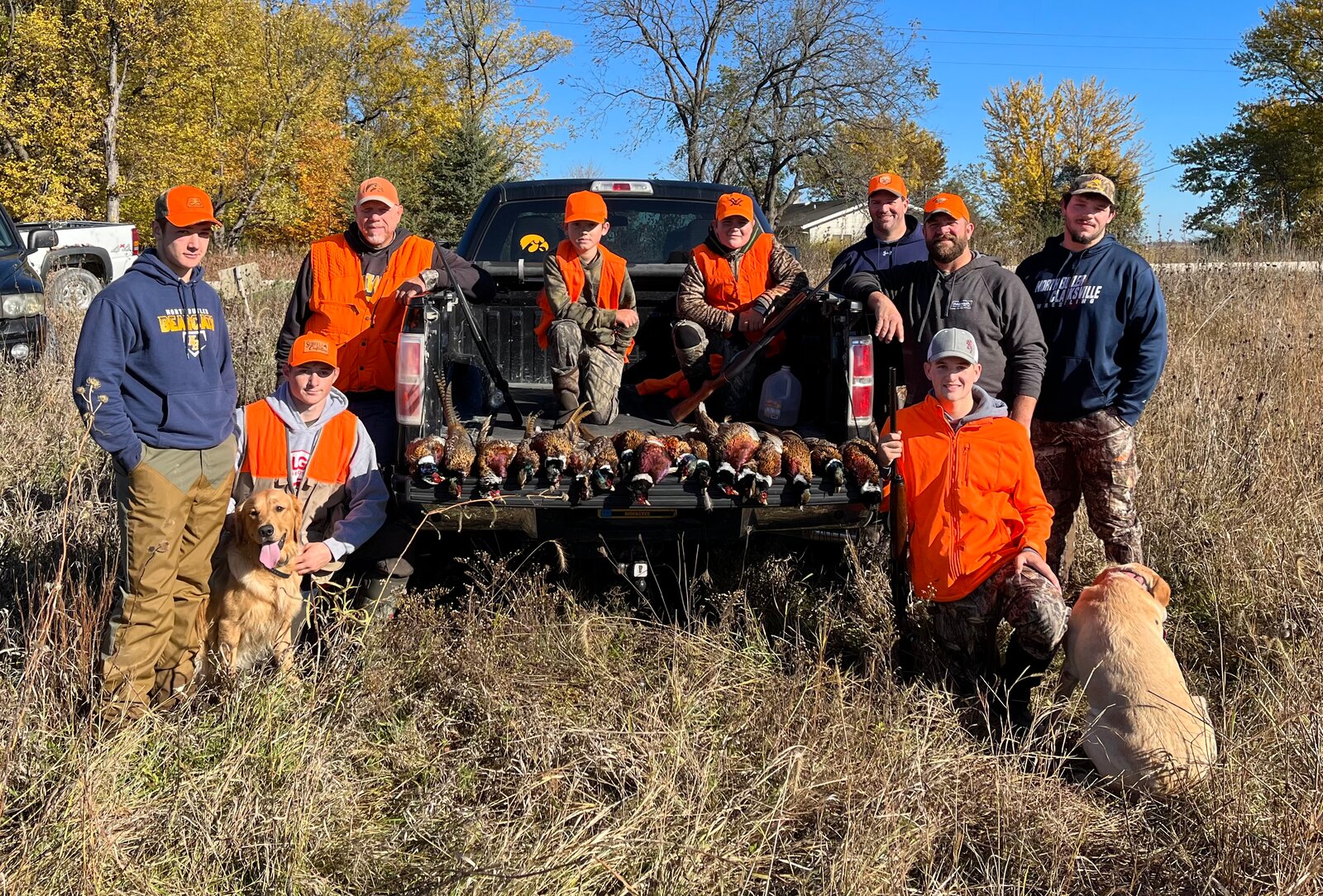 Group pheasant hunt in South Dakota