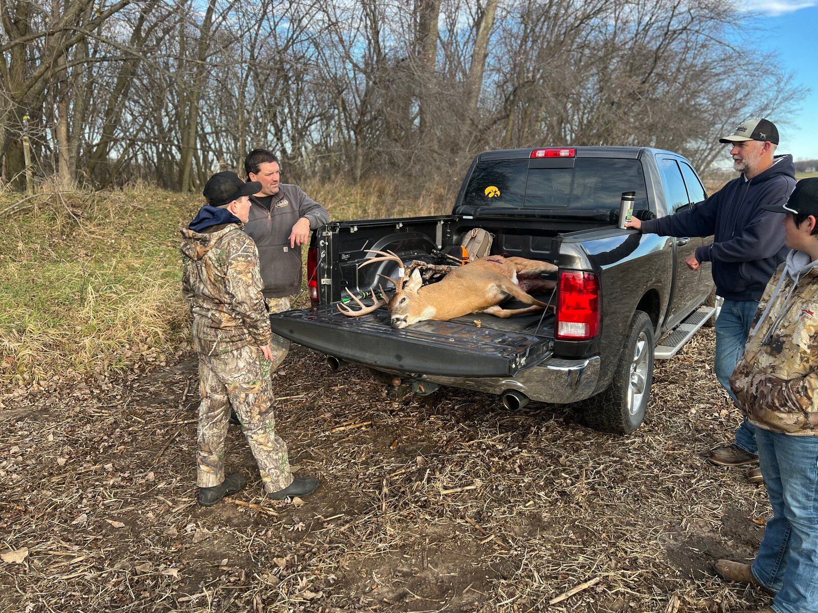 Tailgate buck recovery in South Dakota